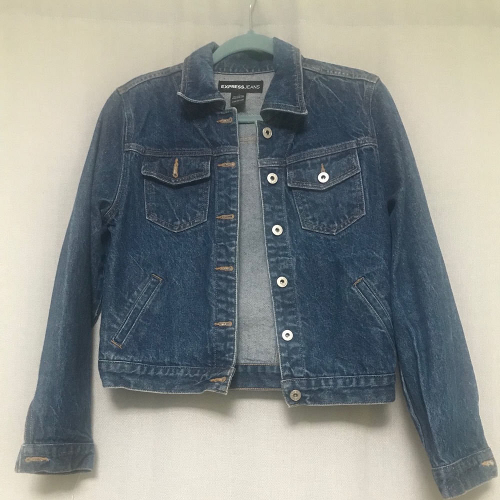 Express jean jacket in medium.